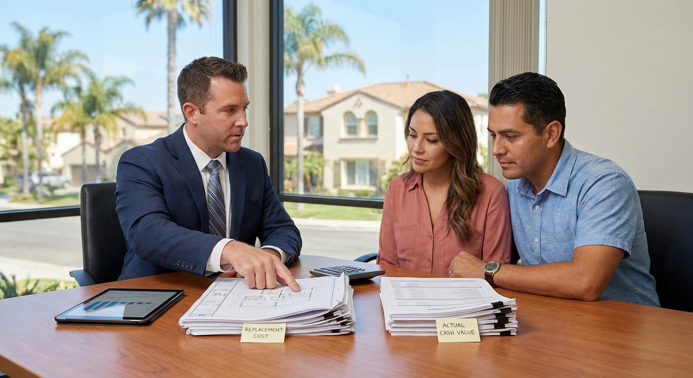 home insurance california replacement cost vs actual cash - California insurance guide